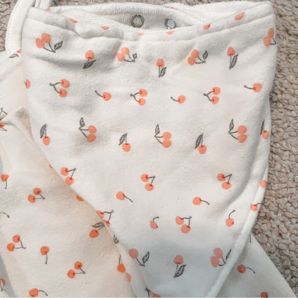 Rabbit + Bear Baby Girl Romper + Bow + Bib set 3-6 MO - Picture 3 of 6